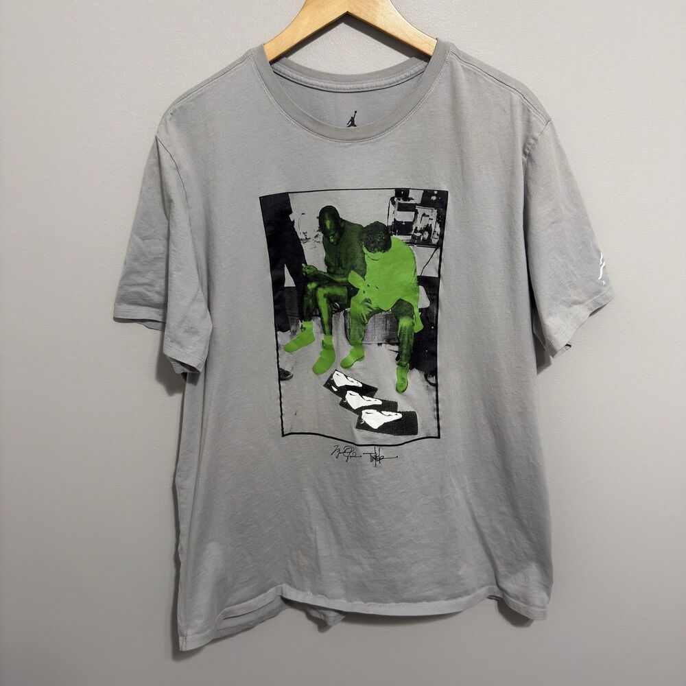 Nike Air Jordan Short Sleeve Legacy Tinker Story T-Shirt Size 2XL Rare